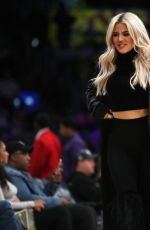 KHLOE KARDASHIAN at Cavaliers vs LA Lakers Game in Los Angeles 01/13/2019