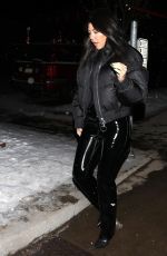 KIM KARDASHIAN and Kanye West at Matsuhisa Restaurant in Aspen 12/30/2018