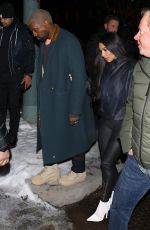 KIM KARDASHIAN and Kanye West at Matsuhisa Restaurant in Aspen 12/30/2018