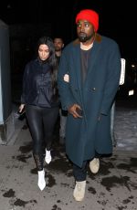 KIM KARDASHIAN and Kanye West at Matsuhisa Restaurant in Aspen 12/30/2018