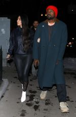 KIM KARDASHIAN and Kanye West at Matsuhisa Restaurant in Aspen 12/30/2018