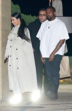 KIM KARDASHIAN and Kanye West Leaves Nobu in Malibu 01/30/2019
