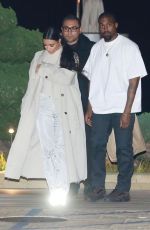 KIM KARDASHIAN and Kanye West Leaves Nobu in Malibu 01/30/2019