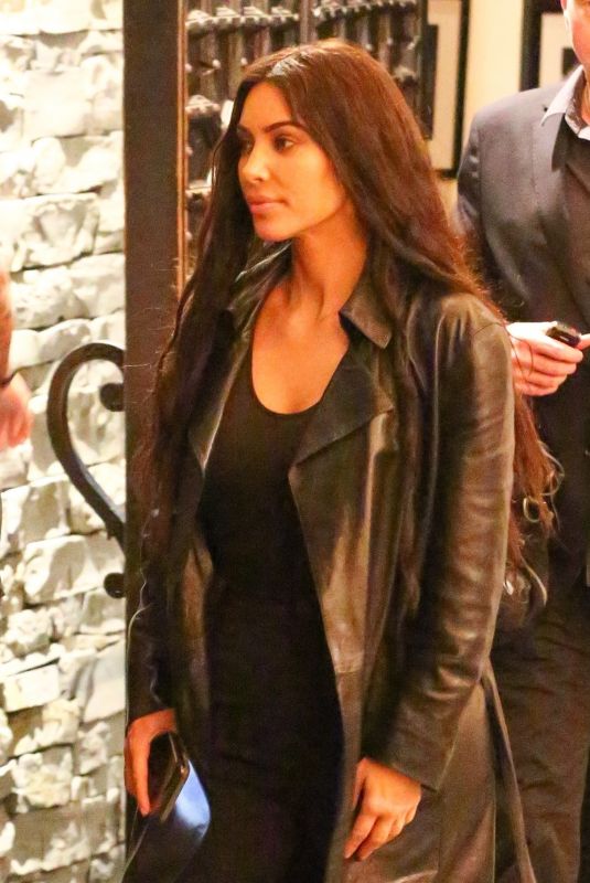 KIM KARDASHIAN Night Out in Studio City 01/24/2019