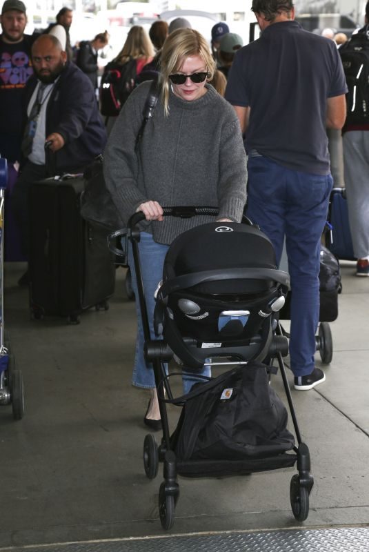 KIRSTEN DUNST at Los Angeles International Airport 01/05/2019