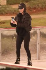 KOURTNEY KARDASHIAN and LARSA PIPPEN Out Ice Skating in Los Angeles 01/13/2019