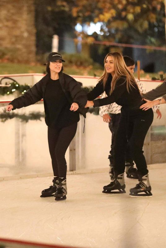 KOURTNEY KARDASHIAN and LARSA PIPPEN Out Ice Skating in Los Angeles 01/13/2019
