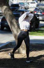 KOURTNEY KARDASHIAN in Tights Out in West Hollywood 01/03/2019