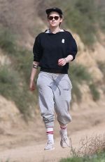 KRISTEN STEWART and EMMA ROBERTS Out Hiking in Los Feliz 01/30/2019