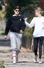 KRISTEN STEWART and EMMA ROBERTS Out Hiking in Los Feliz 01/30/2019