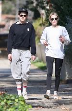 KRISTEN STEWART and EMMA ROBERTS Out Hiking in Los Feliz 01/30/2019