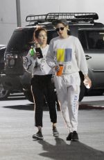 KRISTEN STEWART and SARA DINKIN Kissing at a Car in Los Angeles 01/10/2019