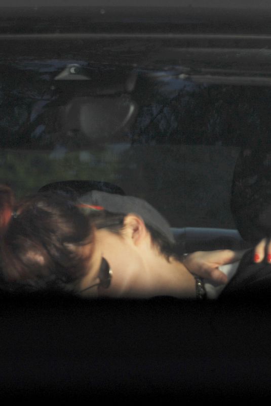 KRISTEN STEWART and SARA DINKIN Kissing at a Car in Los Angeles 01/10/2019