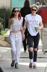 KRISTEN STEWART and SARA DINKIN Out for Juice in Los Feliz 01/08/2019