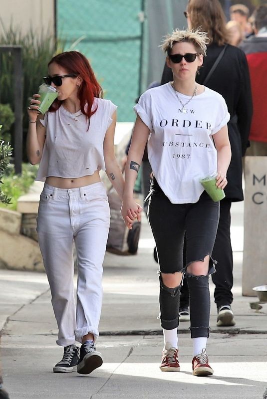 KRISTEN STEWART and SARA DINKIN Out for Juice in Los Feliz 01/08/2019