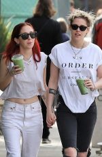 KRISTEN STEWART and SARA DINKIN Out for Juice in Los Feliz 01/08/2019