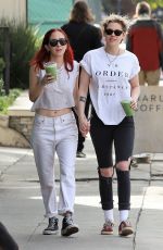 KRISTEN STEWART and SARA DINKIN Out for Juice in Los Feliz 01/08/2019