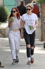 KRISTEN STEWART and SARA DINKIN Out for Juice in Los Feliz 01/08/2019