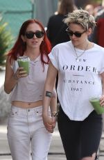 KRISTEN STEWART and SARA DINKIN Out for Juice in Los Feliz 01/08/2019