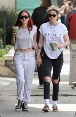 KRISTEN STEWART and SARA DINKIN Out for Juice in Los Feliz 01/08/2019