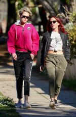 KRISTEN STEWART and SARA DINKIN Out Hiking in Los Feliz 01/09/2019