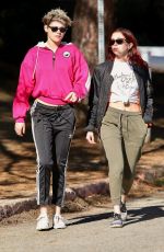 KRISTEN STEWART and SARA DINKIN Out Hiking in Los Feliz 01/09/2019