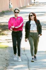 KRISTEN STEWART and SARA DINKIN Out Hiking in Los Feliz 01/09/2019