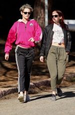 KRISTEN STEWART and SARA DINKIN Out Hiking in Los Feliz 01/09/2019