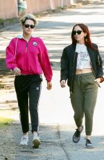 KRISTEN STEWART and SARA DINKIN Out Hiking in Los Feliz 01/09/2019