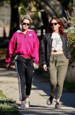 KRISTEN STEWART and SARA DINKIN Out Hiking in Los Feliz 01/09/2019