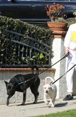 KRISTEN STEWART and SARA DINKIN Out with Their Dogs in Los Angeles 01/10/2019