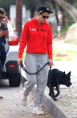 KRISTEN STEWART Out with Her Dog in Los Angeles 01/28/2019