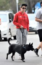 KRISTEN STEWART Out with Her Dog in Los Angeles 01/28/2019