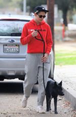 KRISTEN STEWART Out with Her Dog in Los Angeles 01/28/2019