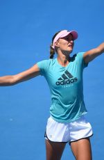 KRISTINA MLADENOVIC at 2019 Australian Open Practice Session at Melbourne Park 01/11/2019