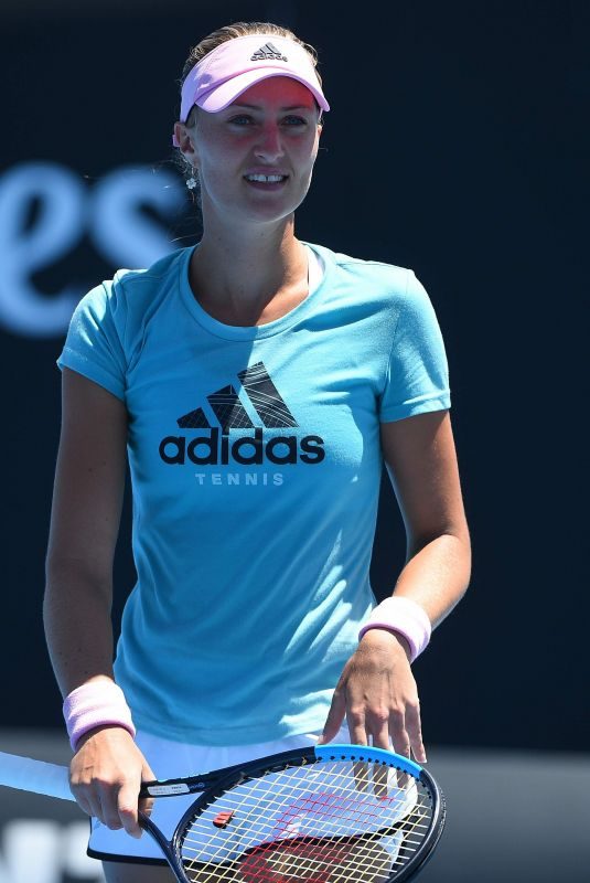 KRISTINA MLADENOVIC at 2019 Australian Open Practice Session at Melbourne Park 01/11/2019