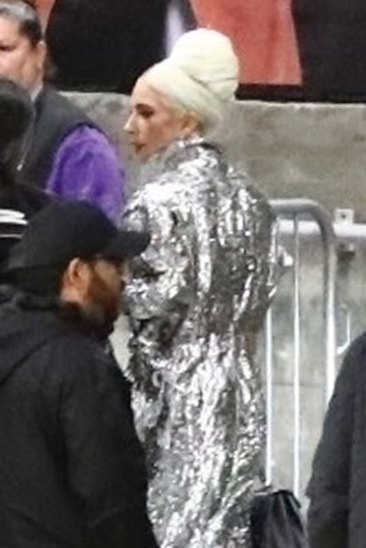 LADY GAGA and Christian Carino Arrives at Elton John