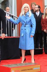LADY GAGA at Sam Elliot Handprint Ceremony in Hollywood 01/07/2019