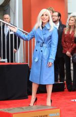 LADY GAGA at Sam Elliot Handprint Ceremony in Hollywood 01/07/2019