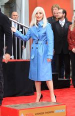 LADY GAGA at Sam Elliot Handprint Ceremony in Hollywood 01/07/2019