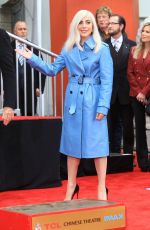 LADY GAGA at Sam Elliot Handprint Ceremony in Hollywood 01/07/2019