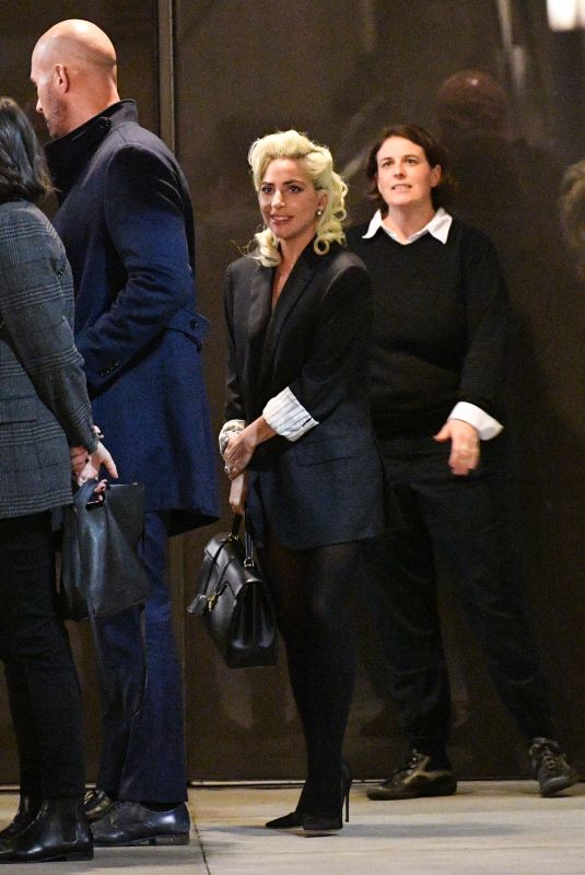 LADY GAGA Leaves A Star is Born Screening in Los Angeles 01/28/2019