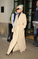LADY GAGA Leaves Her Hotel in New York 01/09/2019