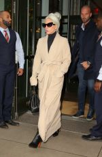 LADY GAGA Leaves Her Hotel in New York 01/09/2019
