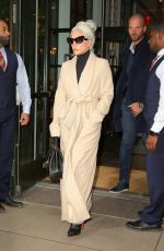 LADY GAGA Leaves Her Hotel in New York 01/09/2019