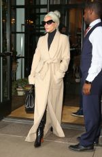 LADY GAGA Leaves Her Hotel in New York 01/09/2019