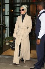 LADY GAGA Leaves Her Hotel in New York 01/09/2019