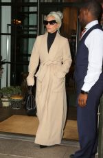 LADY GAGA Leaves Her Hotel in New York 01/09/2019