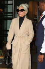 LADY GAGA Leaves Her Hotel in New York 01/09/2019