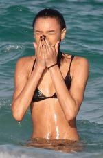 LAMEKA FOX in Bikini at a Beach in Tulum 01/13/2019